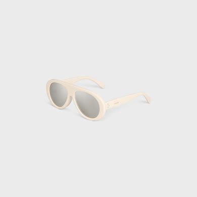 celine silver mirror sunglasses|Aviator S300 Sunglasses in Acetate with Mirror Lenses .